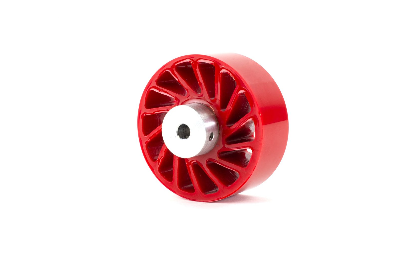 Red Hubbed 2.5" Poly Bottle Spacing Wheel