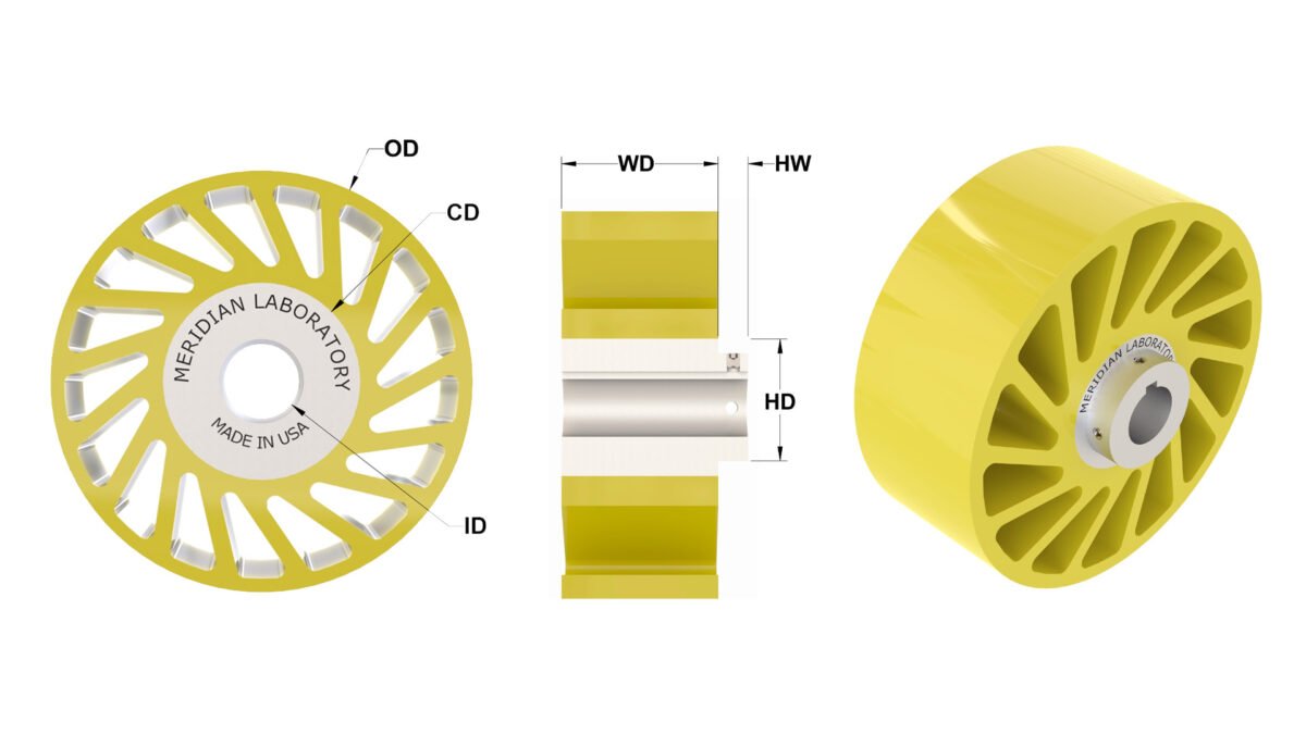 3D Render of Hubbed No-Crush Wheel