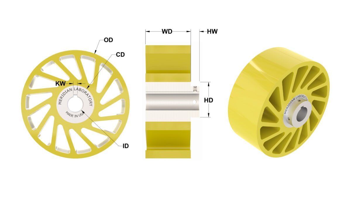 3D Render of Keyed No-Crush Wheel