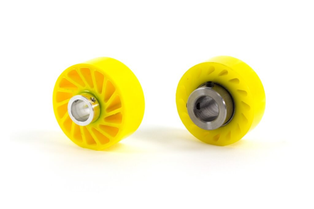 Side Profile of NoCrushWheel.com Roller vs. Fixture Works Roller